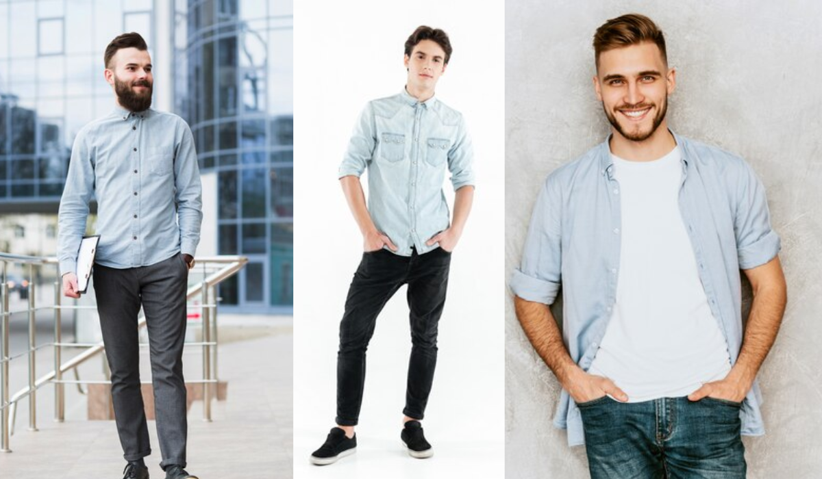 Grey Shirt Matching Jeans Combination Ideas