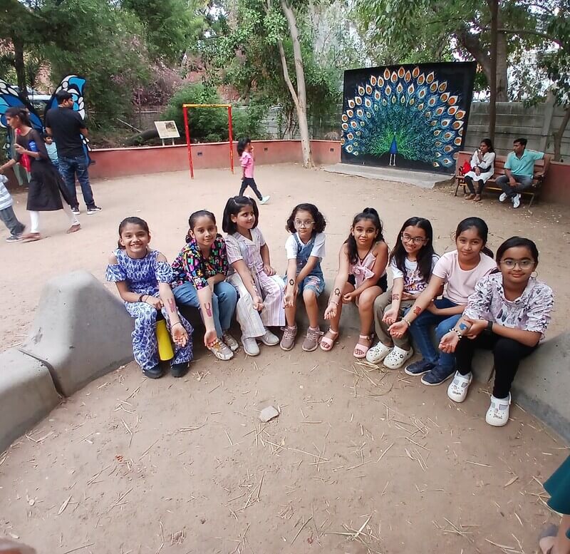 Kids visiting Sundarvan while in Vacation